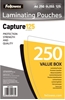 Picture of Fellowes A4 Glossy 125 Micron Laminating Pouch 250-Value Pack