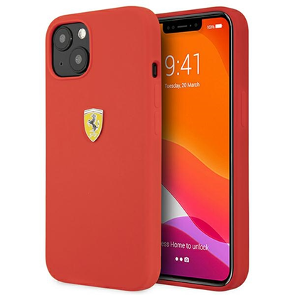 Attēls no Ferrari FESSIHCP13SRE iPhone 13 mini 5,4" czerwony