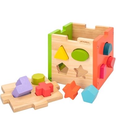 Attēls no Figūru šķirotājs (sorteris) no koka 12 men + CB42139