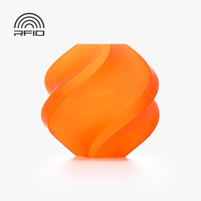 Attēls no Filament Bambu Lab PLA Translucent 1,75mm 1kg - w zestawie z wielorazow szpul - Orange}