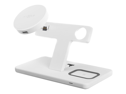 Attēls no adowarka Fixed Fixed | Stand with wireless charging 3in1 | FIXMPOS-WH MagPowerstation