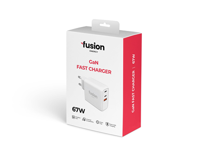 Picture of Fusion Energy lādētājs 2 x USB-C | USB-A | 67W | 3