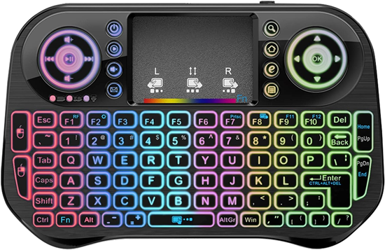 Изображение Fusion Rainbow kompakta bezvadu tastatūra ar skāri