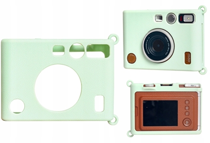 Attēls no Futera Etui Pokrowiec Case Silikon Fuji Fujifilm Instax Mini Evo / Zielony