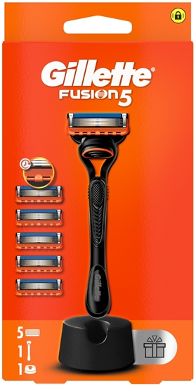 Picture of Gillette Maszynka do golenia Fusion5 + 5 ostrzy + stojak
