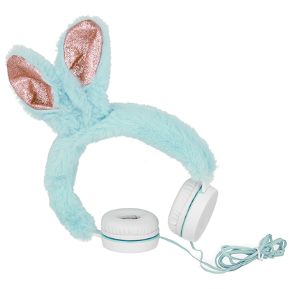 Изображение GJBY headphones - Plush RABBIT Blue