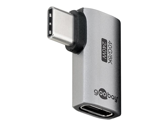 Picture of Adapter USB Goobay Adapter USB-C poziomy 90, USB4