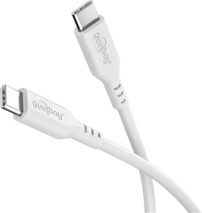 Attēls no Goobay USB-C Silicone Cable, 1.5 m, white |