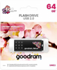 Picture of Goodram memory USB UME2 SPRING 64GB USB 2.0 Black USB flash drive USB Type-A