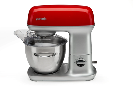Изображение GORENJE Kitchen machine MMC1000RLR Number of speeds 7, 1000 W, Bowl capacity 4.5 L, Aluminium, Stainless Steel/Red