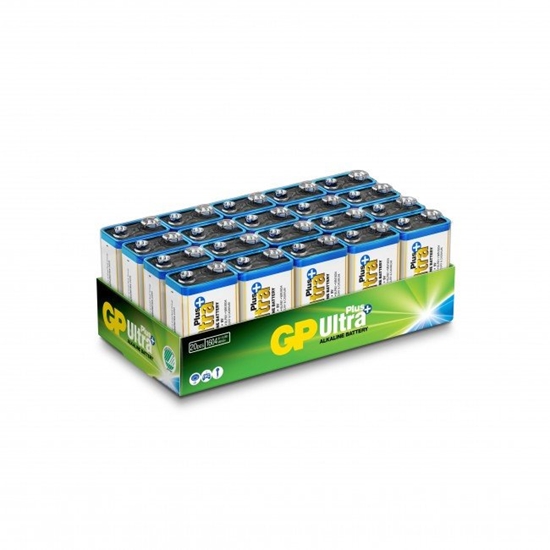 Picture of GP Batteries Ultra Plus Alkaline 1604AUP/6LF22, Engangsbatteri, 9V, Alkaline, 9 V, 20 stk.
