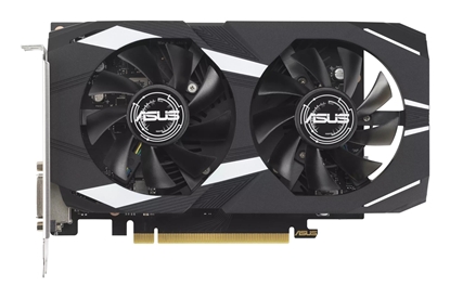 Attēls no Graphics Card|ASUS|NVIDIA GeForce RTX 3050|6 GB|GDDR6|96 bit|PCIE 4.0 16x|Dual Slot Fansink|1xDVI-D|1xHDMI|1xDisplayPort|DUAL-RTX3050-O6G