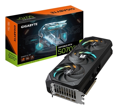 Picture of Graphics Card|GIGABYTE|NVIDIA GeForce RTX 5070 Ti|16 GB|GDDR7|256 bit|PCIE 5.0 16x|1xHDMI|3xDisplayPort|N507TGAMINGOC-16GD1.0