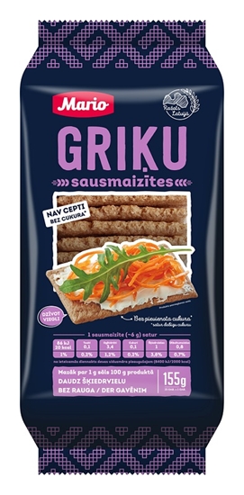 Picture of Griķu sausmaizītes MARIO, 155g