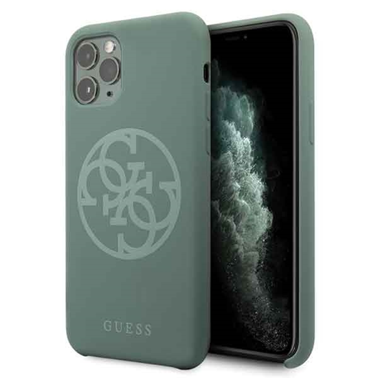 Picture of Guess Apple iPhone 11 Pro 4G Silicone Tone Cover Green