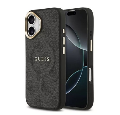 Attēls no Guess PU Leather 4G Gold Frame MagSafe Case for iP