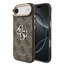 Picture of Guess PU Leather 4G Metal Logo Gold Frame Case for iPhone Air / Brown