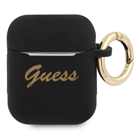 Picture of Guess GUA2SSSK AirPods cover czarny|black Silicone