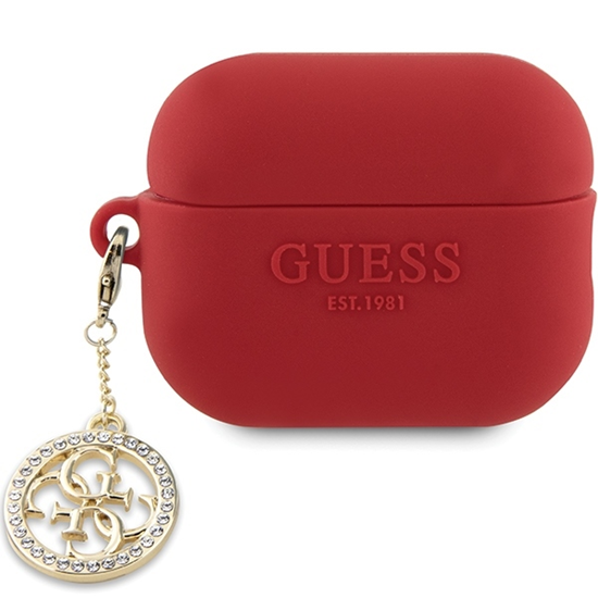 Picture of Guess Guess 3D Rubber 4G Diamond Charm - Etui AirPods Pro 2 (Czerwony)