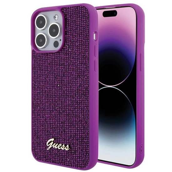 Picture of Guess Disco Metal Script case for iPhone 15 Pro Ma