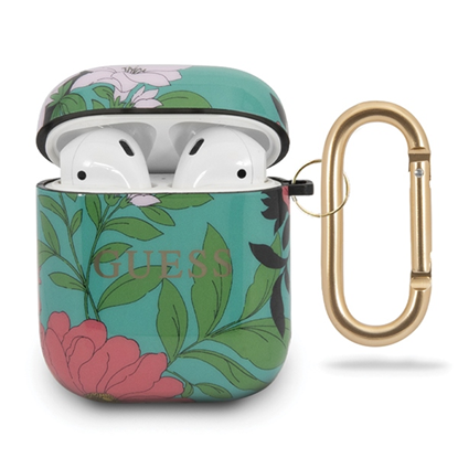 Picture of Guess GUESS GUACA2TPUBKFL01 AIRPODS 1/2 COVER ZIELONY/GREEN N.1 FLOWER COLLECTION standard