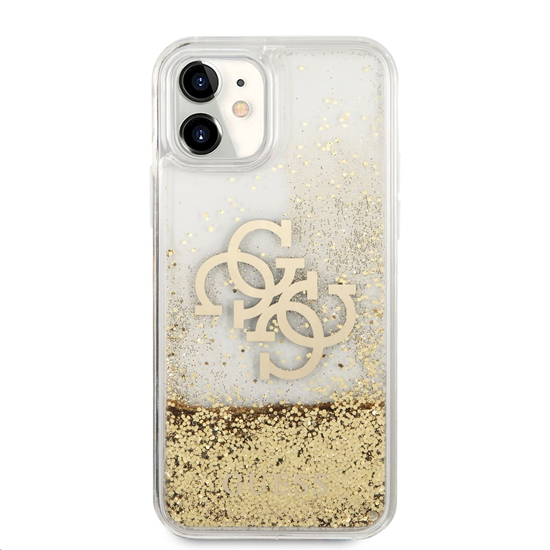 Picture of GUHCN61LG4GGO Guess TPU Big 4G Liquid Glitter Gold