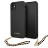 Picture of Guess Guess GUHCN61SASGBK iPhone 11 6,1" czarny/black hardcase Saffiano Chain