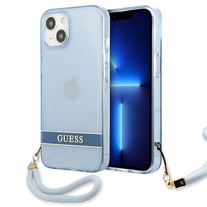 Изображение Guess GUHCP13SHTSGSB iPhone 13 mini 5,4" niebieski
