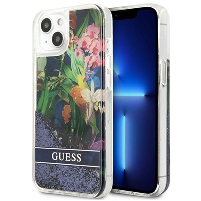 Изображение Guess GUHCP13SLFLSB iPhone 13 mini 5,4" niebieski|