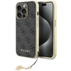 Изображение Guess Guess GUHCP15LGF4GGR iPhone 15 Pro 6.1" gray/gray hardcase 4G Charms Collection