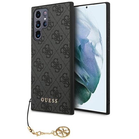 Изображение Guess Guess GUHCS23LGF4GGR S23 Ultra S918 grey/grey hardcase 4G Charms Collection