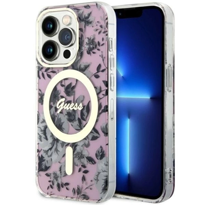 Attēls no Guess GUHMP14LHCFWSP iPhone 14 Pro 6.1" pink|pink 