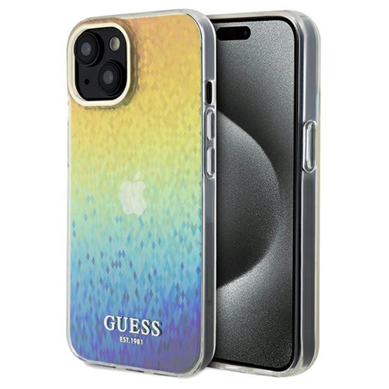 Изображение Guess IML Faceted Mirror Disco Iridescent case for