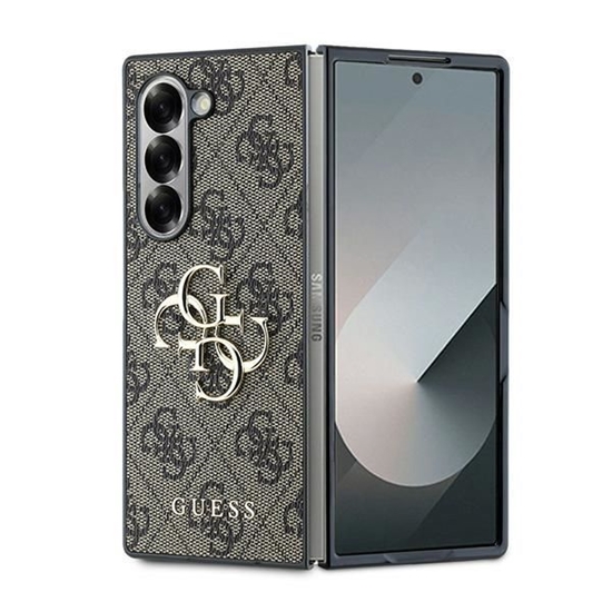 Picture of Guess Guess Leather 4G Metal Logo Case for Samsung Galaxy Z Fold 6 - Brown