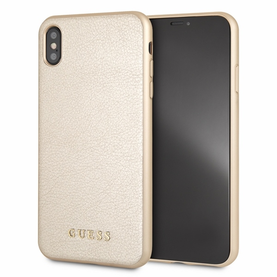 Picture of Guess GUHCI65IGLGO iPhone Xs Max gold |złoty hard 