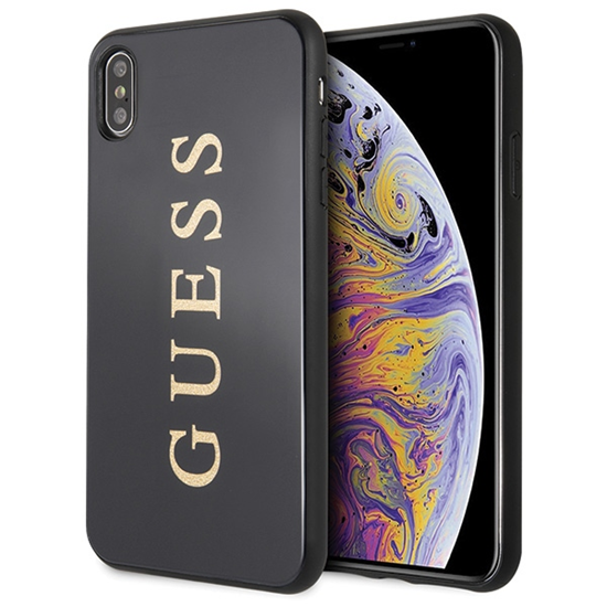 Picture of Guess GUHCI65TGGGBK iPhone Xs Max czarny|black har