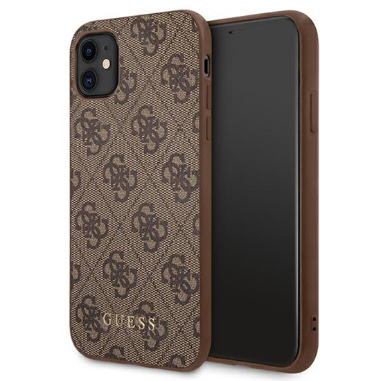 Изображение Guess GUHCN61G4GFBR iPhone 11 6,1" brązowy|brown h