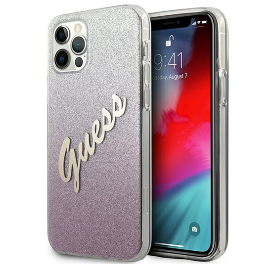 Изображение Guess GUHCP12MPCUGLSPI iPhone 12|12 Pro 6,1" różow