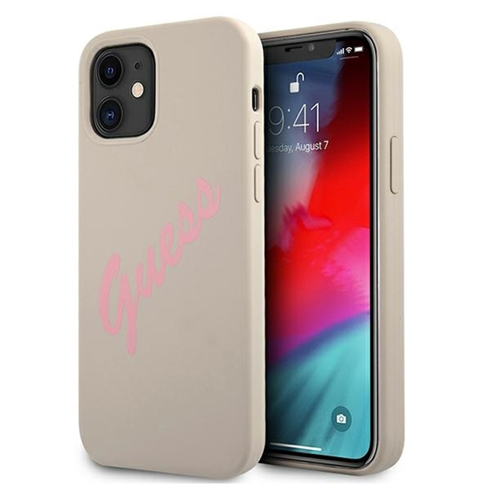 Изображение Guess GUHCP12SLSVSGP iPhone 12 mini 5,4" szaro róż