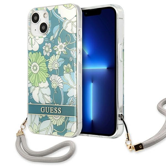 Изображение Guess GUHCP13SHFLSN iPhone 13 mini 5,4" zielony|gr