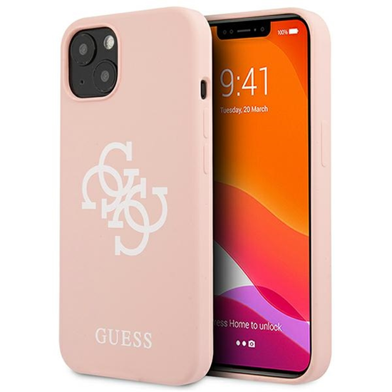 Изображение Guess GUHCP13SLS4GWPI iPhone 13 mini 5,4" różowy|p