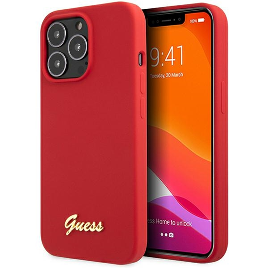 Изображение Guess GUHCP13XLSLMGRE iPhone 13 Pro Max 6.7" czerw