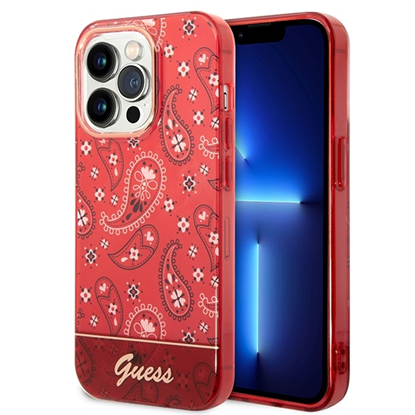 Изображение Guess GUHCP14LHGBNHR iPhone 14 Pro 6,1"  czerwony|