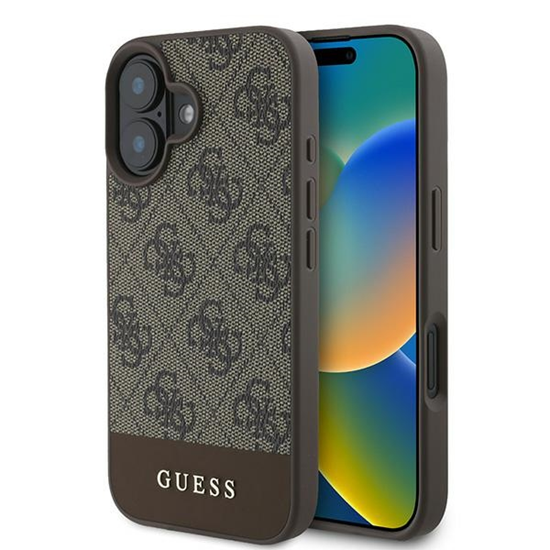 Picture of Guess GUHCP16MG4GLBR iPhone 16 Plus 6.7" brązowy|b