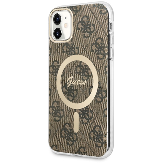 Изображение Guess GUHMN61H4STW iPhone 11 6.1" brązowy|brown ha