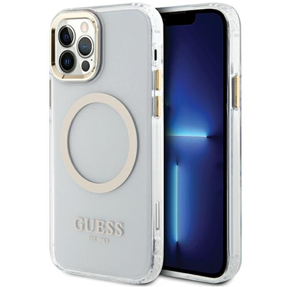 Picture of Guess GUHMP12MHTRMD iPhone 12|12 Pro 6.1" złoty|go