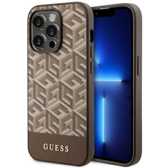 Picture of Guess GUHMP14LHGCFSEW iPhone 14 Pro 6.1" brązowy|b