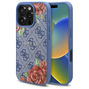 Picture of Guess GUHMP16LP4ROPEMCB iPhone 16 Pro 6.3" blue/blue hardcase 4G Flowers Print MagSafe
