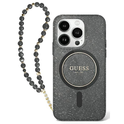 Изображение Guess GUHMP16SHGCRELSK iPhone 16 6.1" czarny|czarn