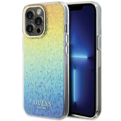 Изображение Guess IML Faceted Mirror Disco Iridescent Case for iPhone Apple 15 Pro Max